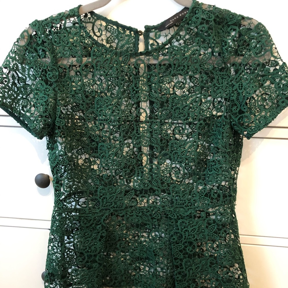 ZARA lace top , xs